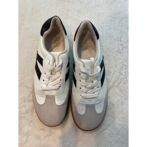 LC WAIKIKI Women's Lace Up Trainer Sneakers Size 39 White/Black Round Toe